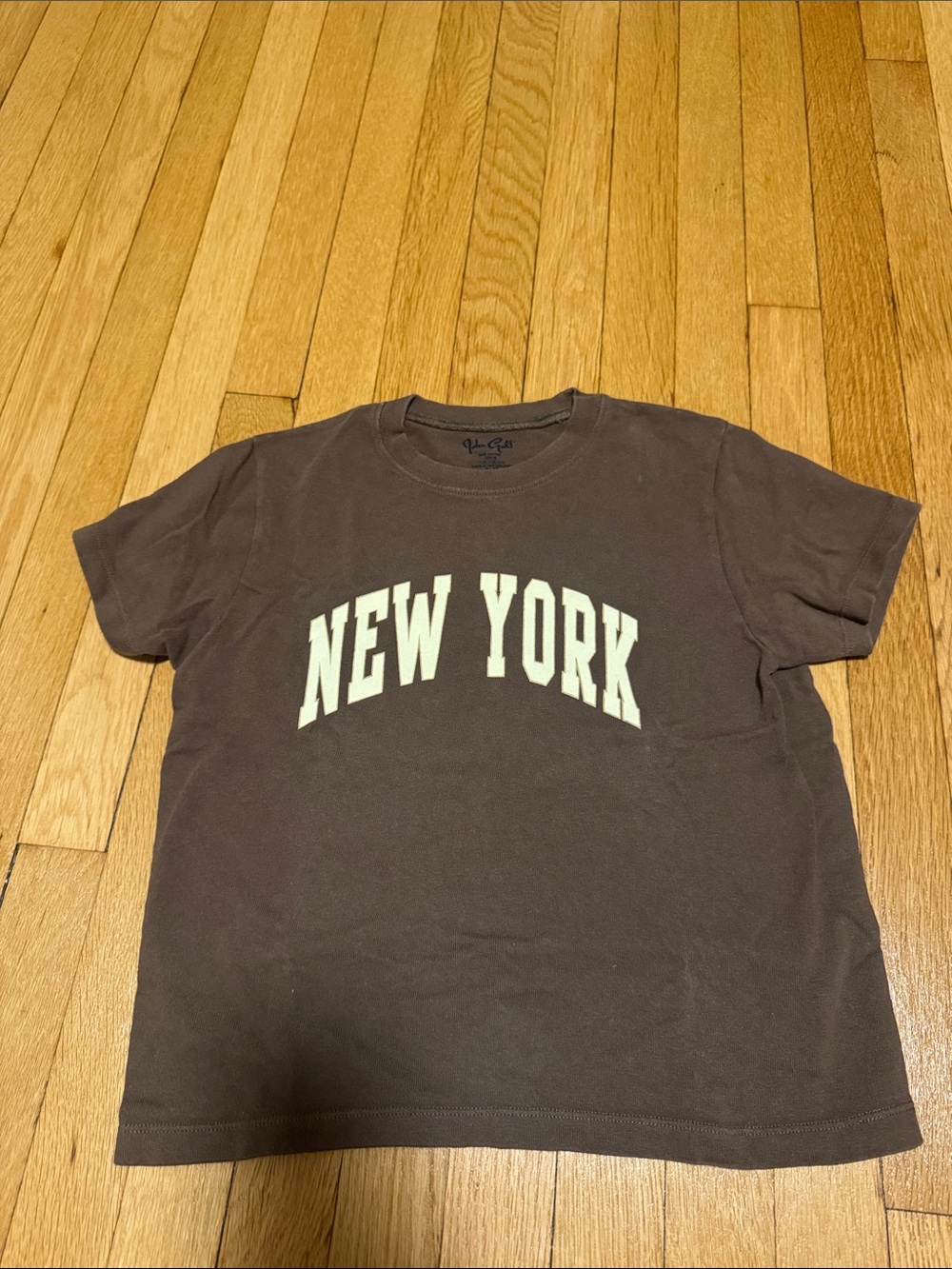 Brandy Melville Brown NEW YORK Graphic Tee